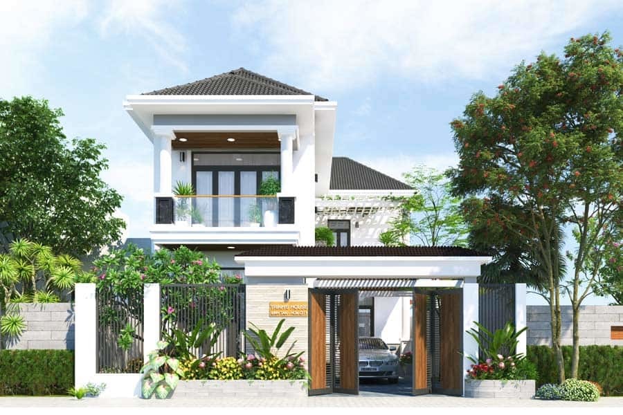 Mẫu biệt thự hiện đại 2 tầng tiện nghi, vừa túi tiền được ưa chuộng - Ảnh 3.