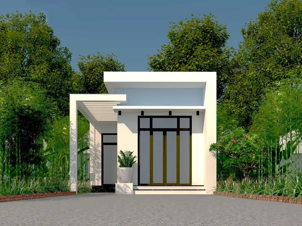 4 mẫu nhà ống 1 tầng ở nông thôn sang trọng, vừa túi tiền - Ảnh 5. 4 mẫu nhà ống 1 tầng ở nông thôn sang trọng, vừa túi tiền - Ảnh 5.