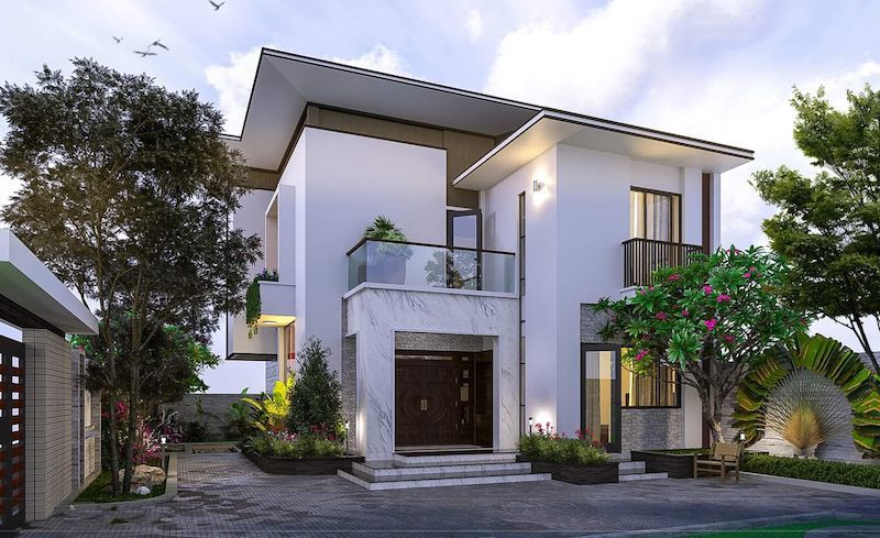 Mẫu biệt thự hiện đại 2 tầng tiện nghi, vừa túi tiền được ưa chuộng - Ảnh 7.