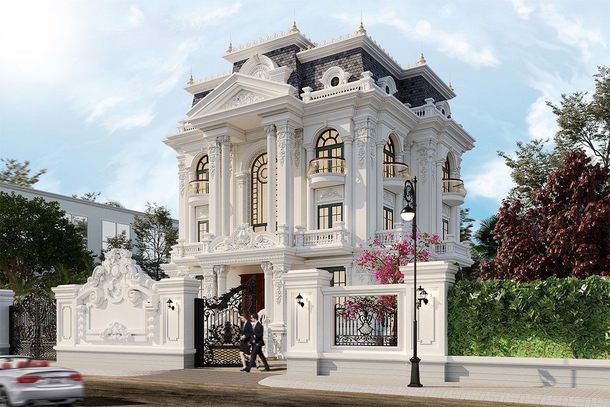 Biệt thự tân cổ điển 3 tầng có sức hút khó cưỡng, ai cũng trầm trồ khen ngợi - Ảnh 2.