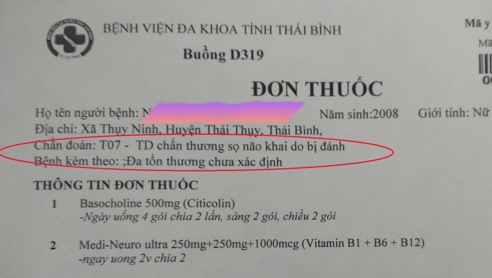 Vụ nữ sinh lớp 8 bị bố bạn học đánh: Nạn nhân vẫn hoảng loạn - Ảnh 2.