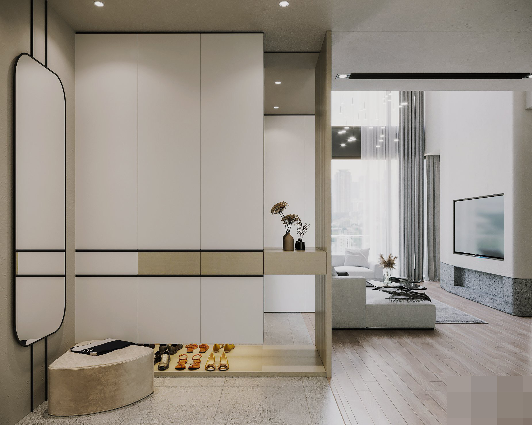Căn hộ hơn 300m2 ở Hà Nội, nội thất siêu đơn giản - Ảnh 5. Căn hộ hơn 300m2 ở Hà Nội, nội thất siêu đơn giản - Ảnh 5.