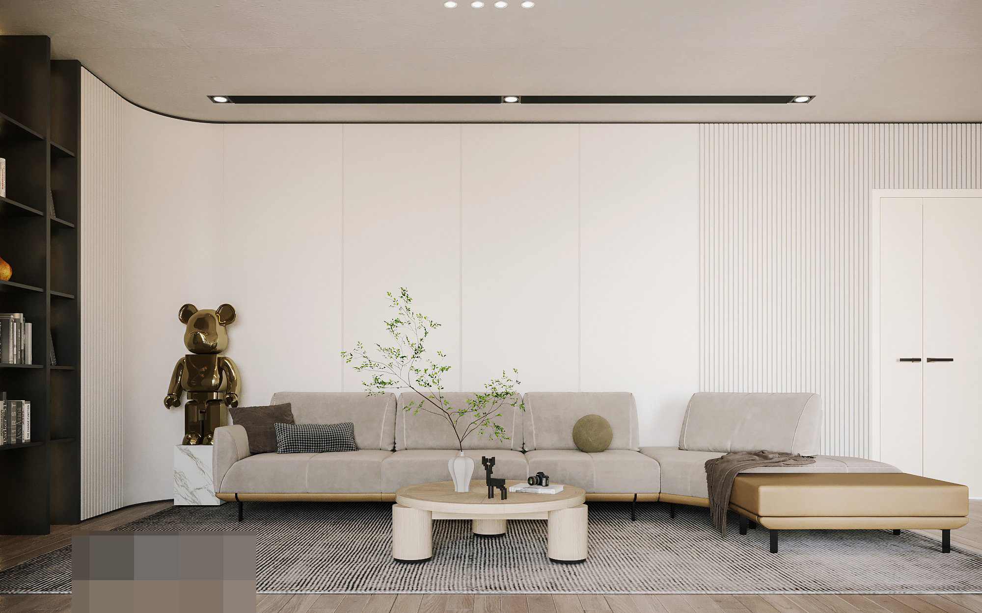 Căn hộ hơn 300m2 ở Hà Nội, nội thất siêu đơn giản - Ảnh 4. Căn hộ hơn 300m2 ở Hà Nội, nội thất siêu đơn giản - Ảnh 4.