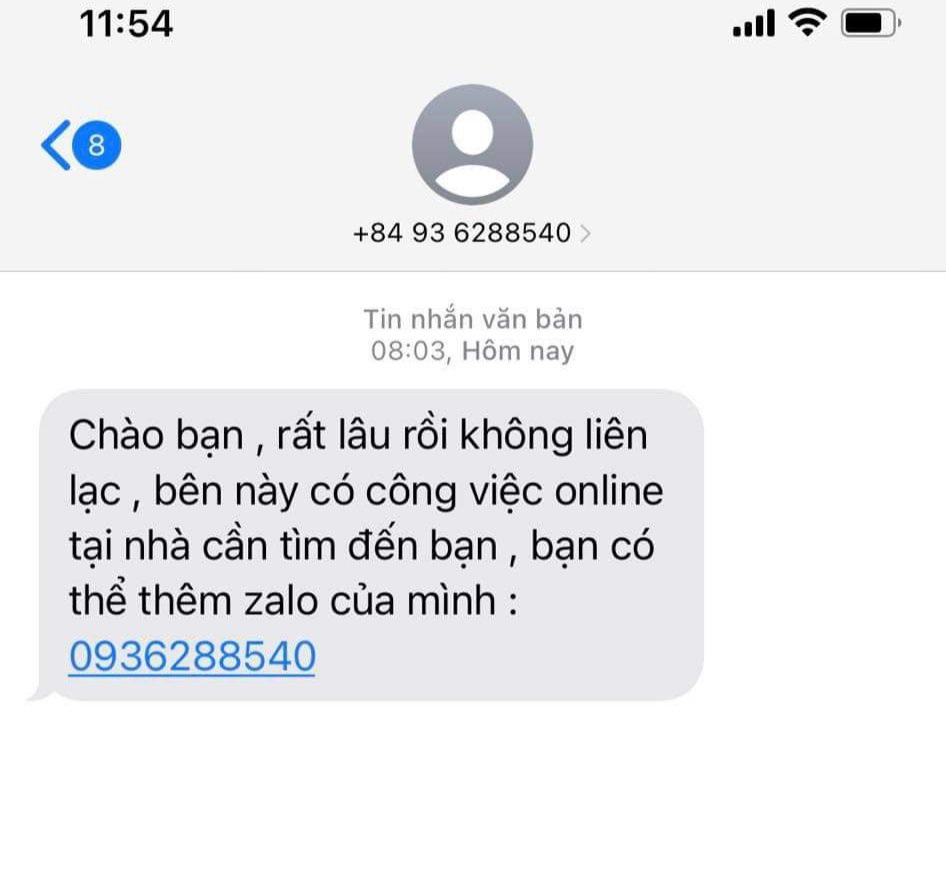 Sự thật ph&iacute;a sau những tin nhắn mời l&agrave;m việc tại nh&agrave; lương cao - Ảnh 1.