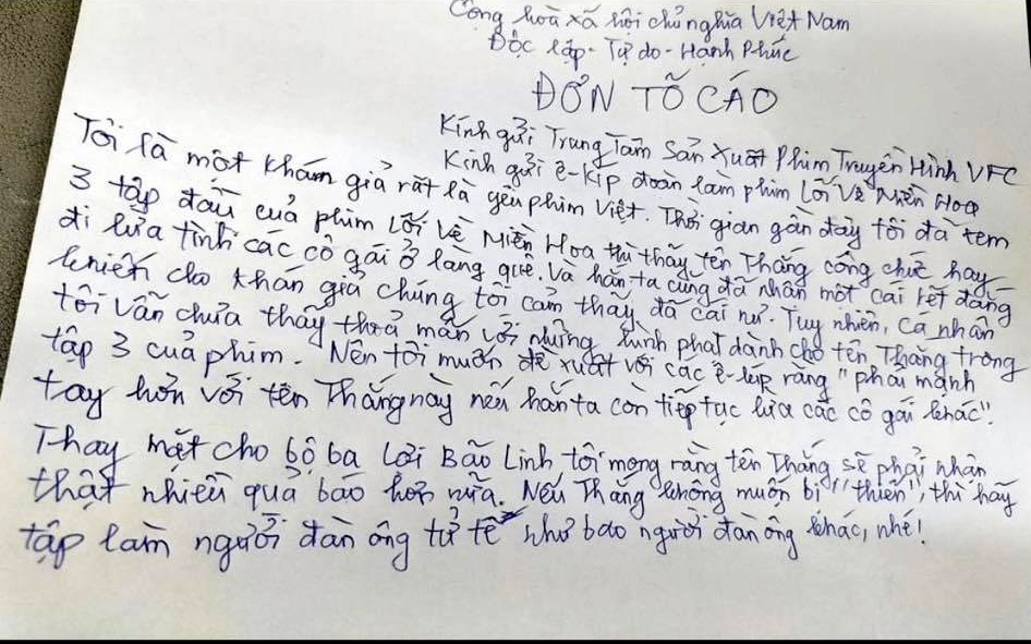 Diễn viên đáng ghét nhất 'Lối về miền hoa' bị viết đơn 'tố cáo', dọa đánh - Ảnh 4.