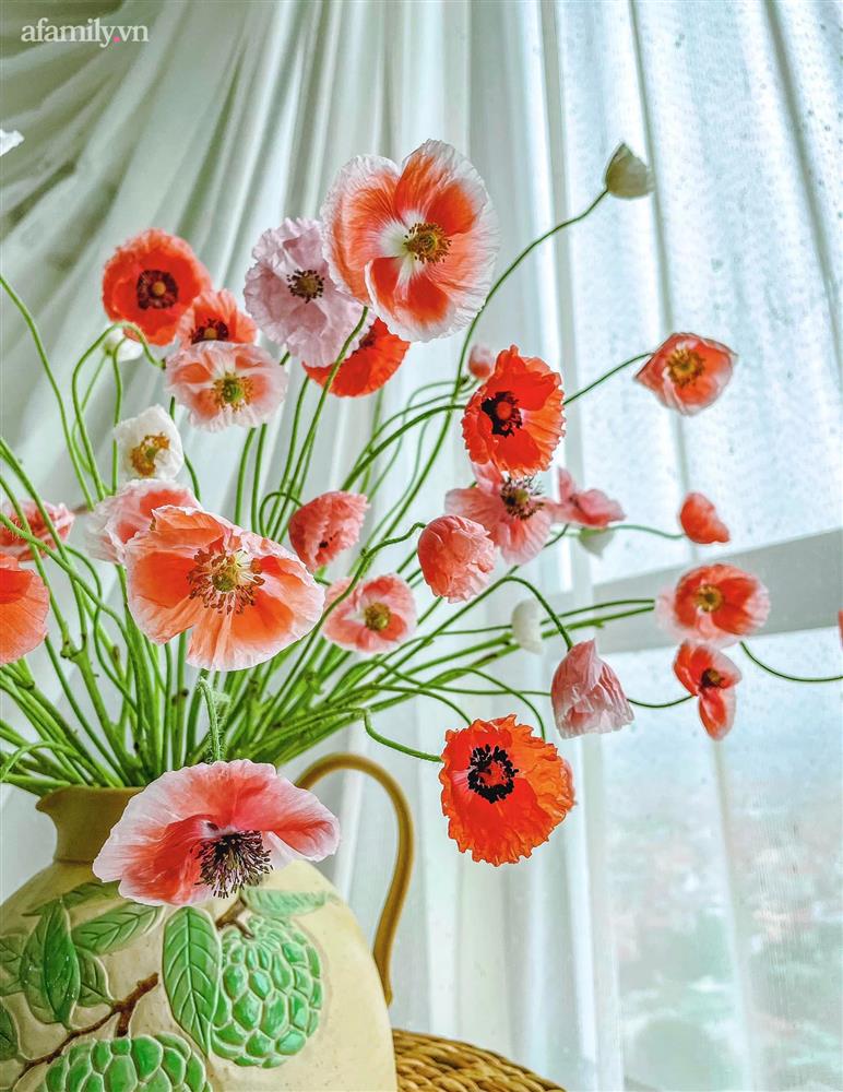 Chị em rộ mốt chơi hoa poppy kiều diễm, chưa tới 200k là được bình hoa đẹp &quot;ngây ngất&quot; - Ảnh 2.