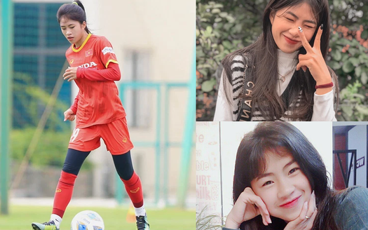Tiền đạo sinh năm 2001 của tuyển nữ Việt Nam 'đốn tim' fan với nhan sắc '1 trời 1 vực' trên sân cỏ và đời thường