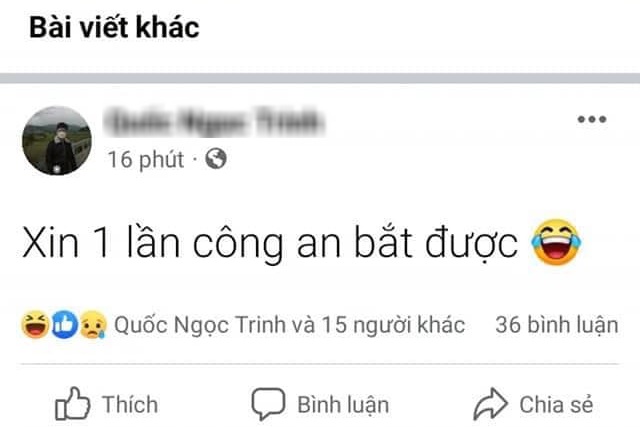 Thanh ni&ecirc;n "l&ecirc;n facebook xin c&ocirc;ng an bắt" được toại nguyện - Ảnh 1.