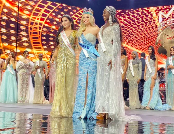 Dấu ấn Chung kết Hoa hậu Thế giới: 'Người đẹp bổ sung' Top 12+1 lên ngôi Á hậu, cú ngã 'thót tim' của đại diện Mông Cổ - Ảnh 8.