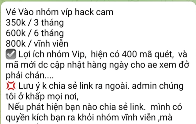 Loạt clip nhạy cảm bị hack từ camera nhà riêng bị rao bán công khai - Ảnh 1.