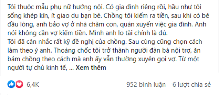 Món quà ngày 8/3 vợ tự mua tặng mình cùng lời khẳng định đanh thép khiến &quot;nóc nhà&quot; phải giật mình hổ thẹn - Ảnh 1.