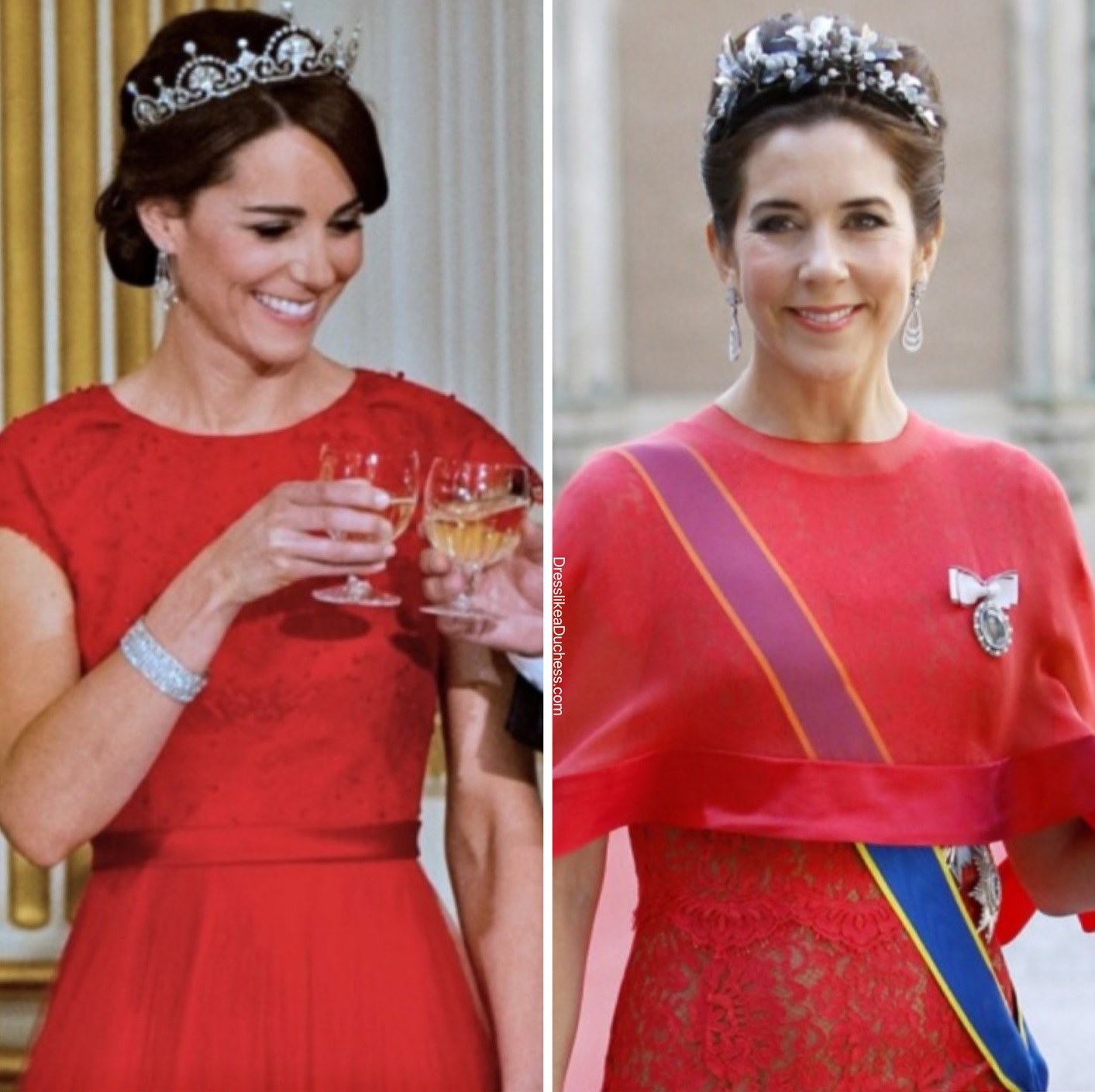 Comparaison de la princesse Kate et de son adversaire : toutes deux s'habillent magnifiquement, mais qui est la plus luxueuse ? -Photo 9.