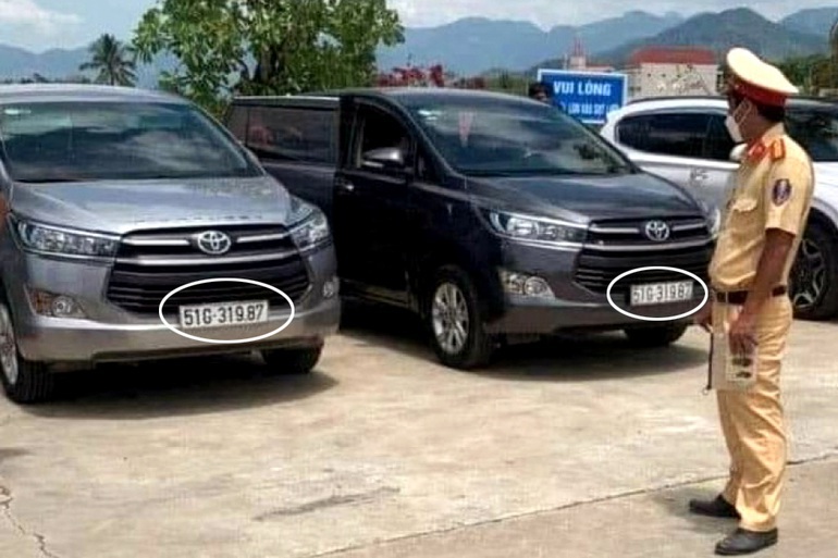 Vụ 2 ô tô cùng biển số đỗ cạnh nhau: Xe nào bị tạm giữ?