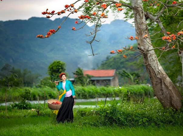 Ngây ngất với bộ ảnh 'bức họa đồng quê' của hai mẹ con ở Ninh Bình - Ảnh 8.