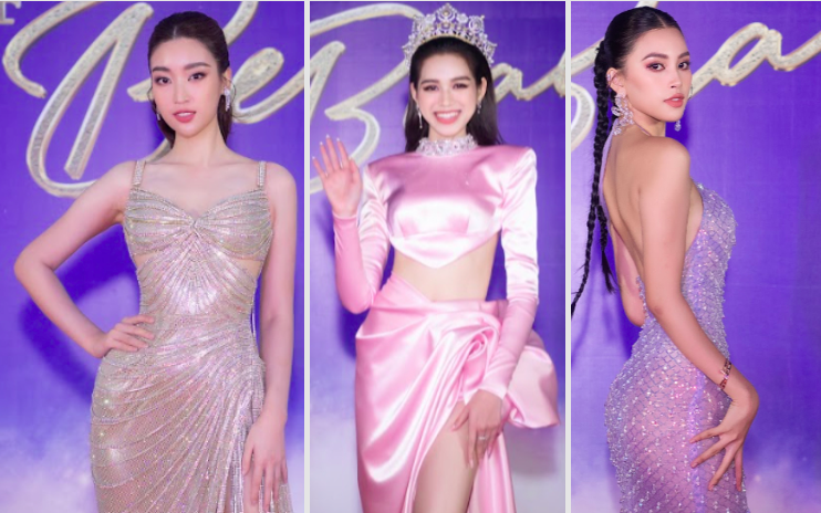Thảm đỏ Chung khảo Miss World Vietnam 2022: Hai nàng hậu họ Đỗ diện đầm cut-out khoe body "hút mắt"