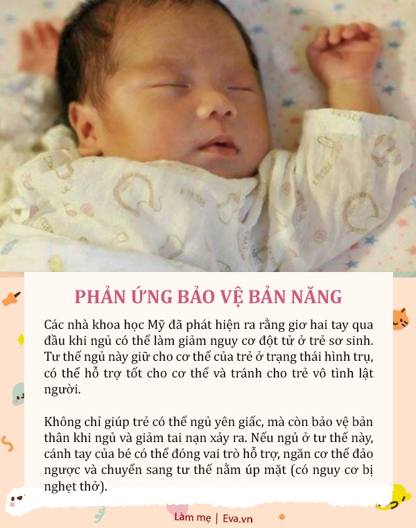 Sự thật thú vị trẻ sơ sinh ngủ tư thế “giơ tay đầu hàng&quot;, không phải ai cũng biết - Ảnh 3.