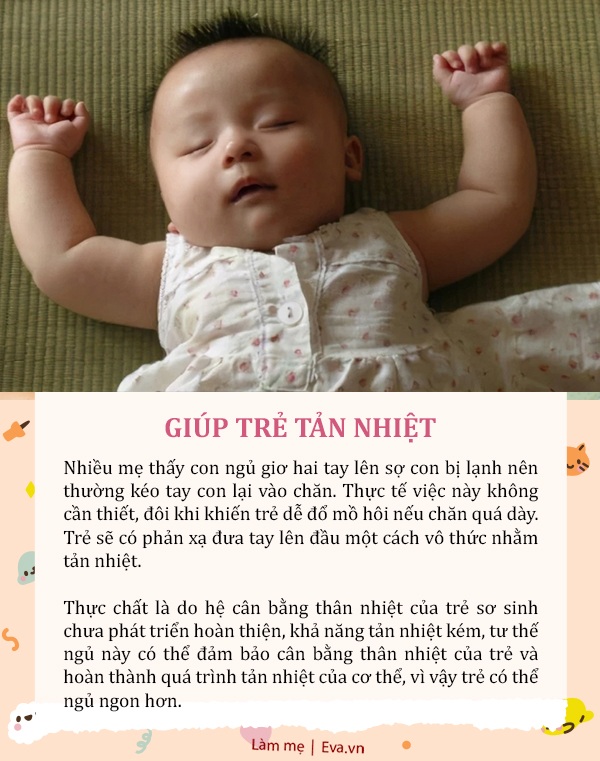 Sự thật thú vị trẻ sơ sinh ngủ tư thế “giơ tay đầu hàng&quot;, không phải ai cũng biết - Ảnh 2.