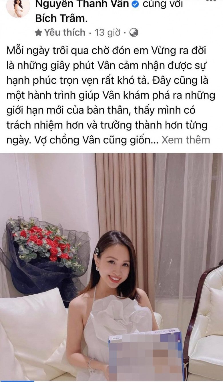 Sau sinh con cho chồng đại gia, Vân Hugo khoe nhan sắc như chưa từng sinh nở, tặng quà khủng cho con - Ảnh 1.