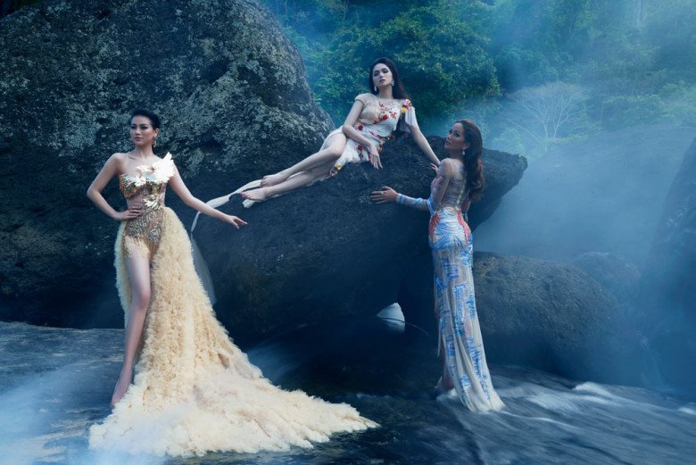 Bộ ba Hoa hậu quốc tế đình đám H'Hen Niê, Hương Giang và Phương Khánh đọ sắc giữa núi rừng hùng vĩ  - Ảnh 8.