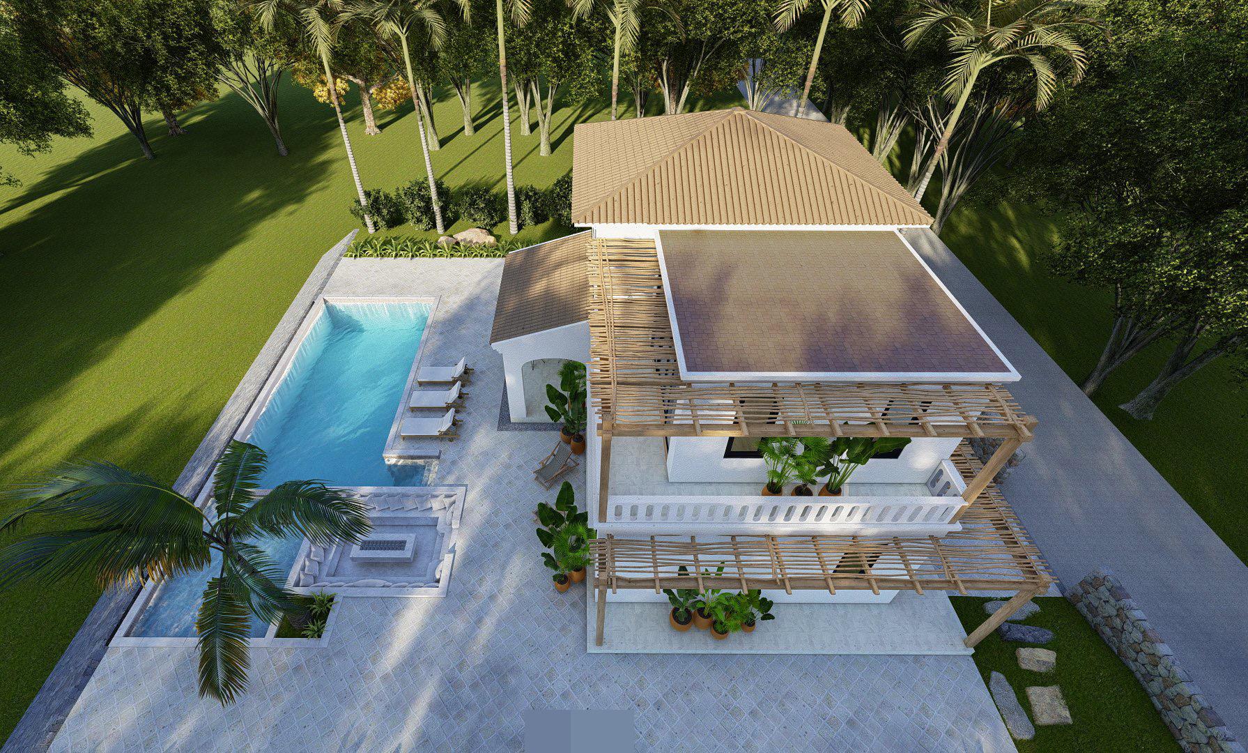 Biệt thự mang hơi thở biển cả nằm tr&ecirc;n n&uacute;i, kh&ocirc;ng gian ngỡ như h&ograve;n đảo - Ảnh 4.