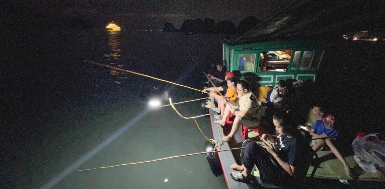 Đêm tối đen theo thuyền ra vịnh Hạ Long: Mất 2 triệu để săn con mực tươi rói