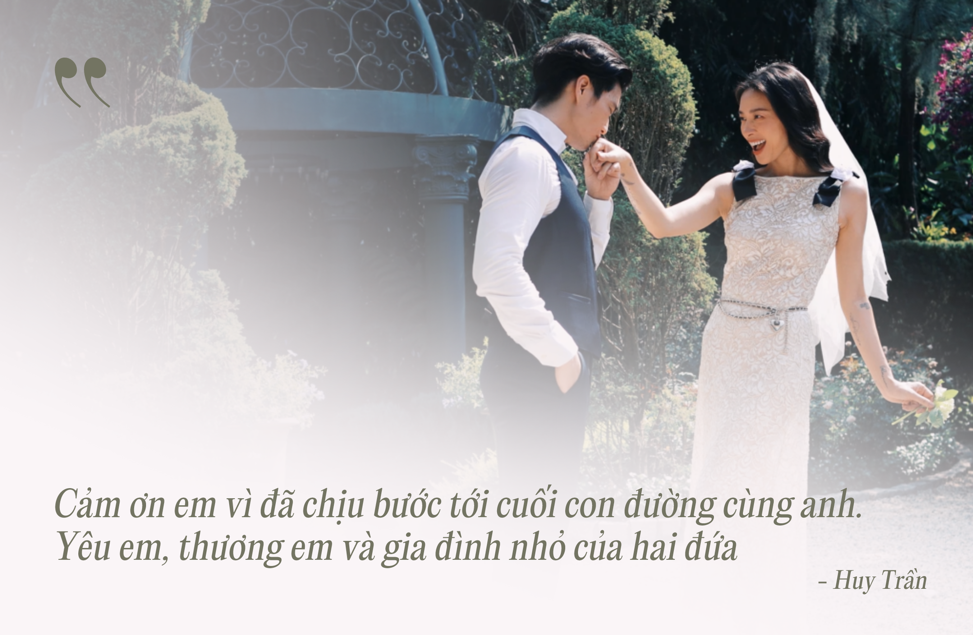 &quot;Tan chảy&quot; trước những câu nói ngôn tình của Ngô Thanh Vân và Huy Trần trong đám cưới cổ tích - Ảnh 3.