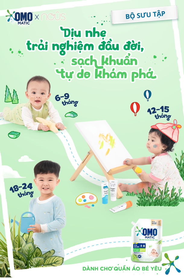 Nous hợp tác cùng OMO ra mắt bộ sưu tập thời trang cho bé - Ảnh 1. Nous hợp tác cùng OMO ra mắt bộ sưu tập thời trang cho bé - Ảnh 1.