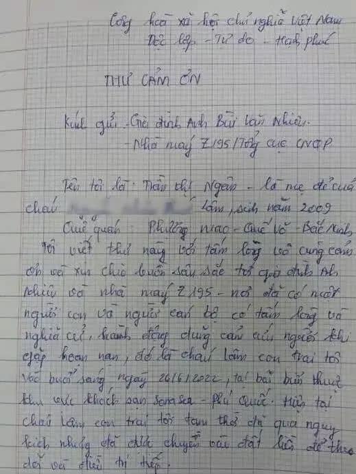 Vụ trung tá quân đội tử vong ở Phú Quốc: Lá thư xúc động của mẹ cháu bé - Ảnh 2.