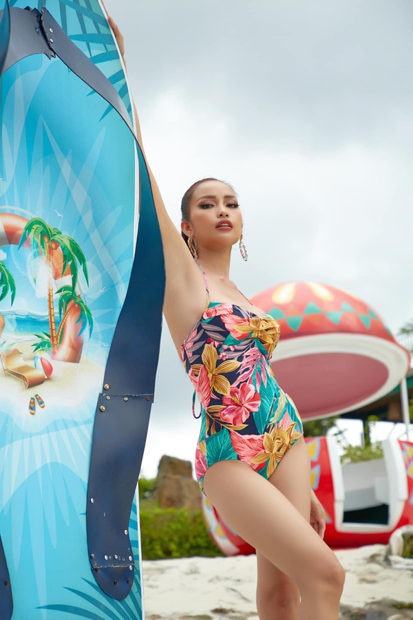 Cơ bụng của Ngọc Châu - tân Hoa hậu Hoàn vũ Việt Nam khiến fan suýt soa - Ảnh 6.