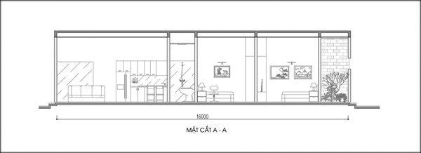 Cải tạo nhà ống 64m² đón ánh sáng tự nhiên cho gia đình 3 người - Ảnh 3. Cải tạo nhà ống 64m² đón ánh sáng tự nhiên cho gia đình 3 người - Ảnh 3.