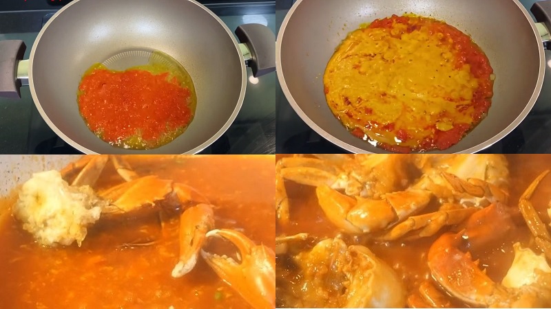 Cách làm món cua sốt ớt cay ngon đúng kiểu Singapore - Ảnh 4.