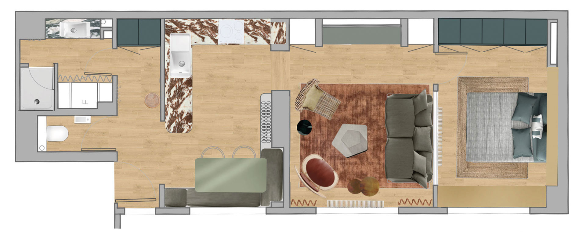 Căn hộ 48m² của nữ bác sĩ trẻ tại Paris, diện tích tuy nhỏ nhưng có vô số điều thú vị bên trong - Ảnh 1.