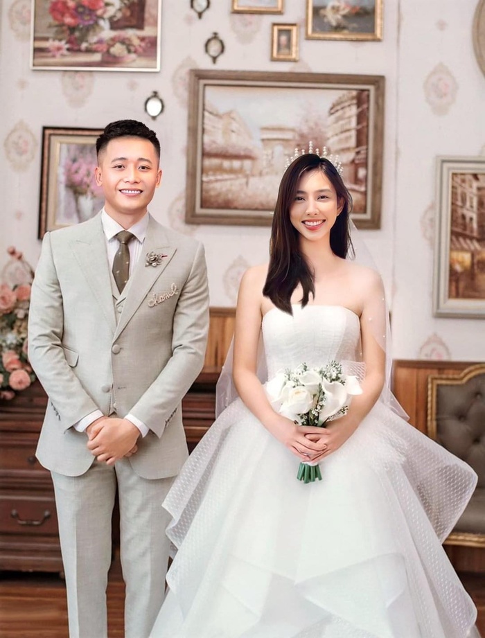 Rò rỉ ảnh cưới của Hoa hậu Thùy Tiên và Quang Linh Vlog, thực hư ra sao? - Ảnh 3.