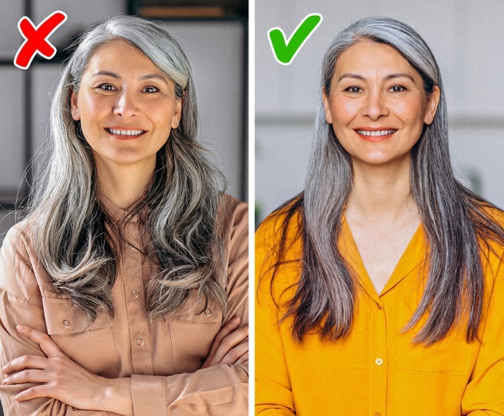 8 mẹo giúp bạn trông bớt già nua khi tóc chuyển bạc - Ảnh 4.