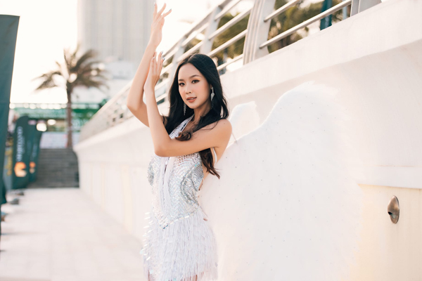 Sắc vóc nóng bỏng của Bảo Ngọc - thí sinh có chiều cao 'khủng' nhất Miss World Vietnam 2022 - Ảnh 4.