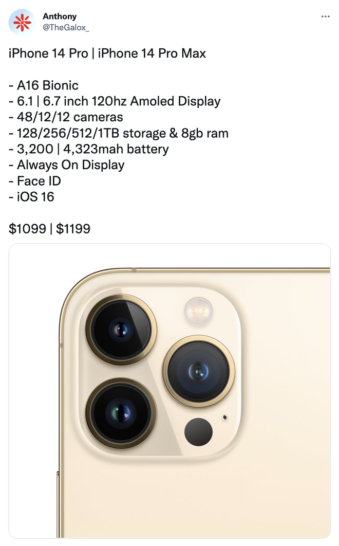 iPhone 14 bất ngờ lộ giá bán cao không tưởng - Ảnh 2.