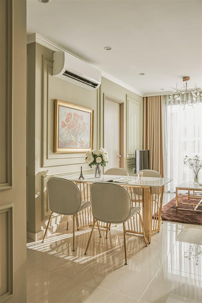 Căn hộ màu xám xanh cổ điển mà vẫn tân thời, cho tổ ấm thêm lãng mạn và bình yên - Ảnh 4. Căn hộ màu xám xanh cổ điển mà vẫn tân thời, cho tổ ấm thêm lãng mạn và bình yên - Ảnh 4.