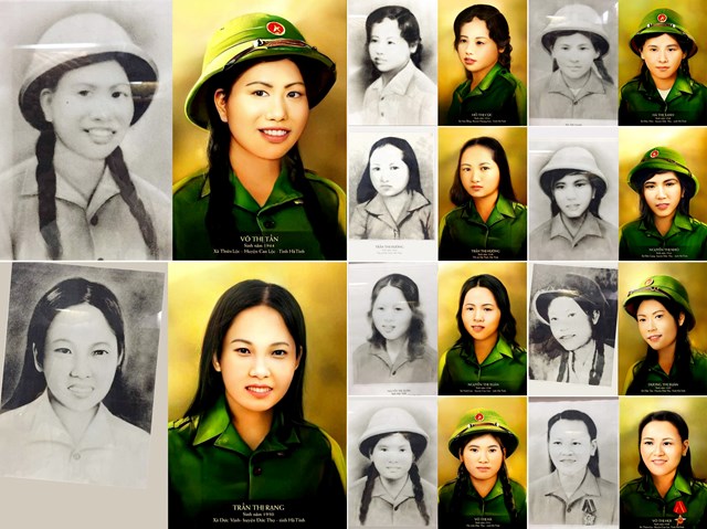 Chân dung ảnh phục dựng 10 nữ anh hùng liệt sĩ TNXP Ngã ba Đồng Lộc - Ảnh 2.
