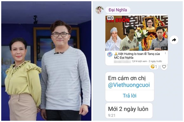 Việt Hương bức xúc khi bị đồn lo tang lễ cho MC Đại Nghĩa
