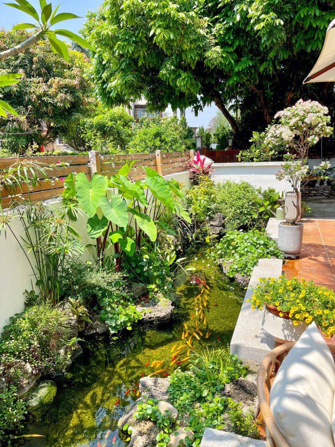 Khoảng sân rộng 170m2 biến thành khu vườn sinh thái tự nhiên, đầy sức sống - Ảnh 8.