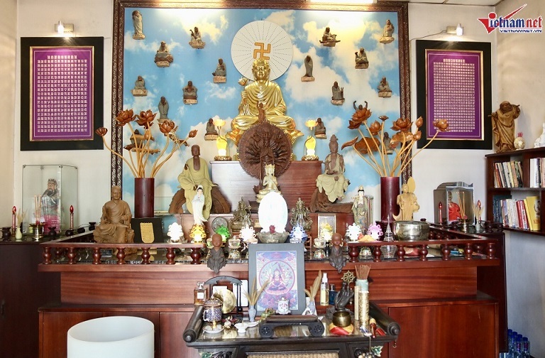 Nhà hơn 50 năm tuổi trưng bày hàng trăm tượng Phật của NSND Kim Cương - Ảnh 12.