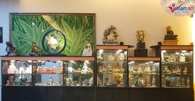 Nhà hơn 50 năm tuổi trưng bày hàng trăm tượng Phật của NSND Kim Cương - Ảnh 9.
