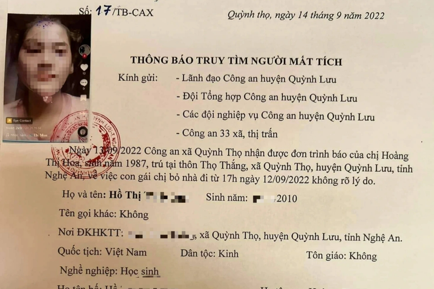 Hai thiếu nữ đột ngột mất tích - Ảnh 1.