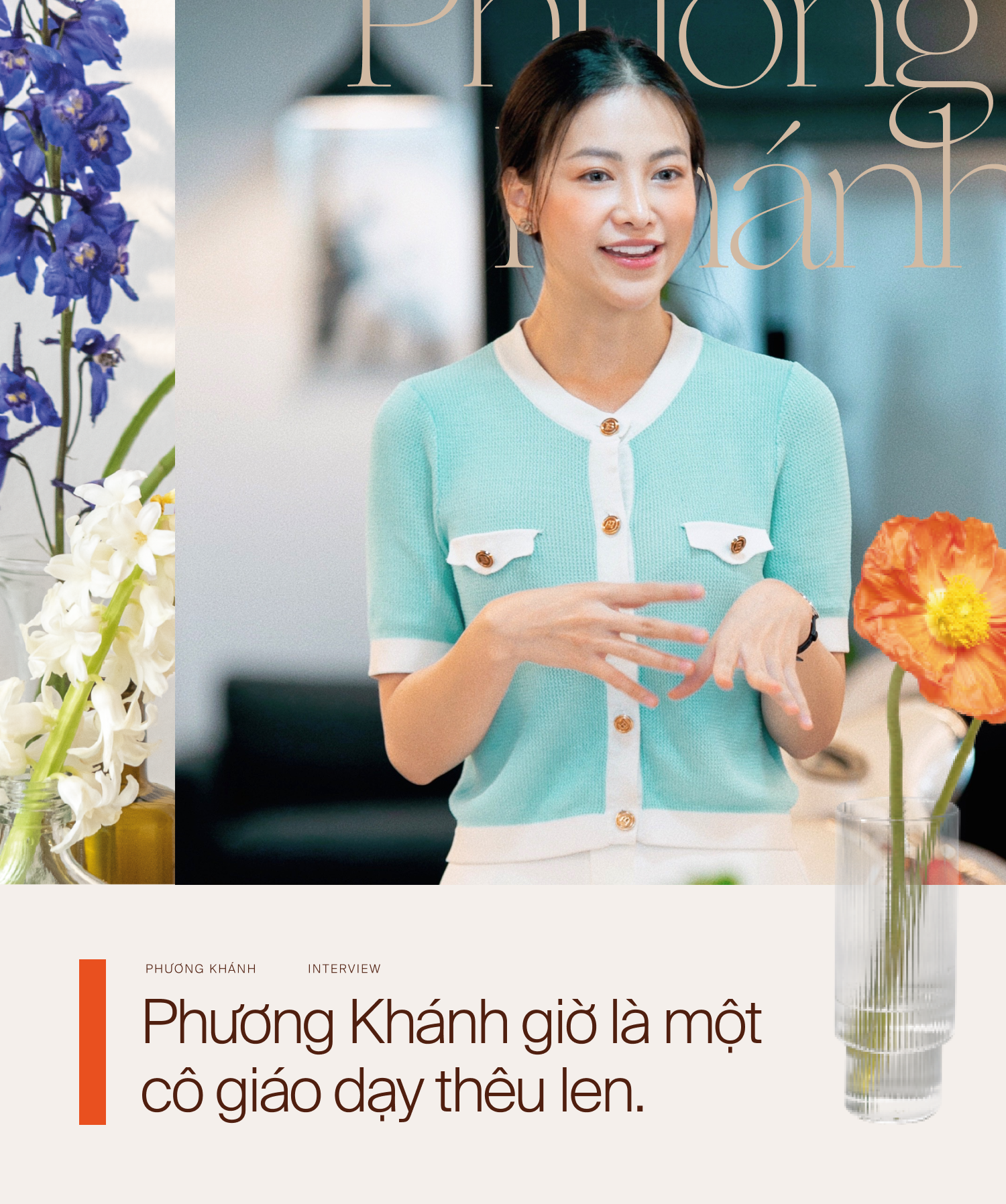 Miss Earth Phương Khánh thành cô giáo dạy thêu len - Ảnh 4.