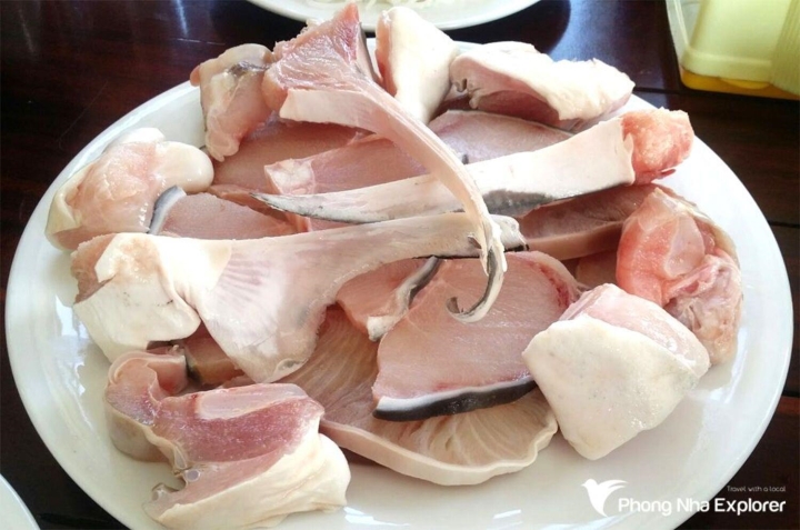 Hấp dẫn món gỏi ‘cá mập sữa’: Đặc sản hiếm ở Quảng Bình ngày hè - Ảnh 4.