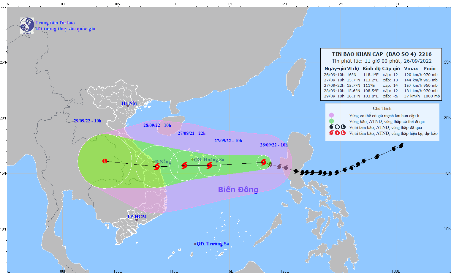 Diễn biến mới nhất về siêu bão Noru: Giật cấp 16 tạo sóng cao 9-11 m, không có dấu hiệu giảm cấp khi vào bờ - Ảnh 3.