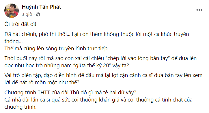 Nữ ca sĩ liên tục hát chênh phô, quên lời trên sóng truyền hình trực tiếp - Ảnh 3.