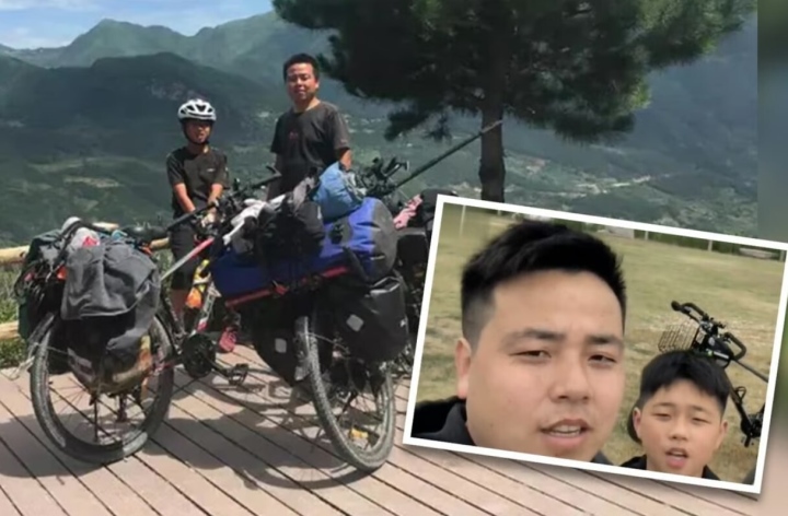 Hai bố con c&ugrave;ng đạp xe 9.000 km trong 7 th&aacute;ng để h&agrave;n gắn mối quan hệ - Ảnh 1.