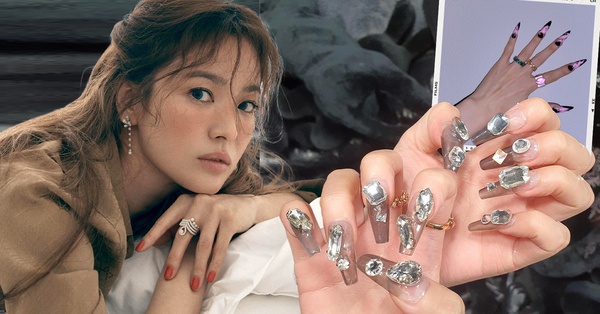 13 mẫu nail đẹp long lanh của sao Hàn