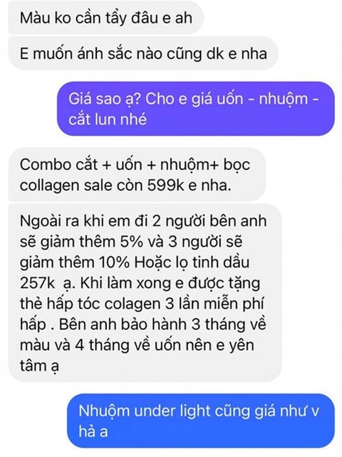 Tiệm tóc báo giá 600.000 đồng nhưng tính tiền gấp 4 ngày cận Tết - Ảnh 2.